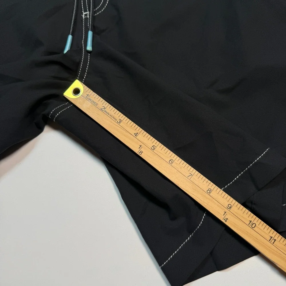 Tommy Bahama Mens XL Black Recycled Board Shorts Marlin Cargo Swim Trunk